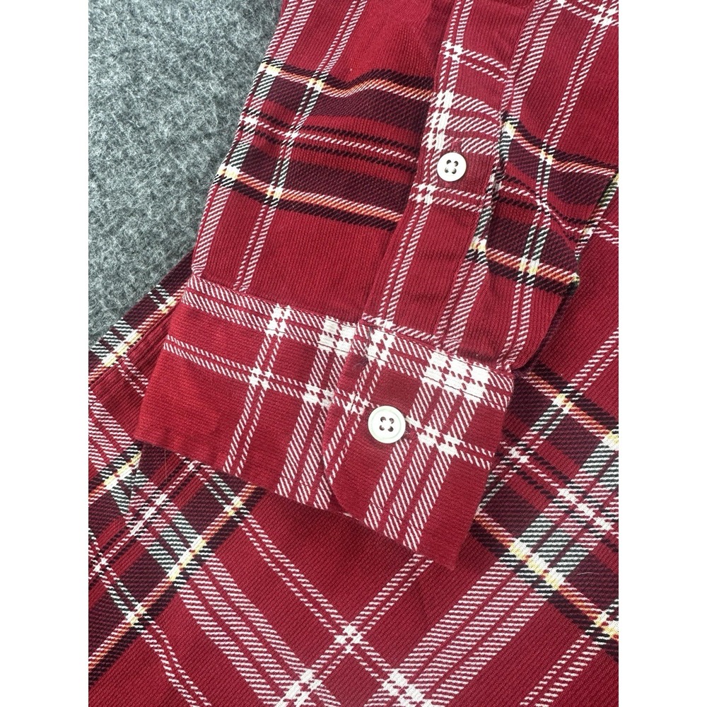 NWT Vintage Y2K Nautica Shirt Mens L Plaid Cottagecore 90s Preppy Long Sleeve - Picture 5 of 9